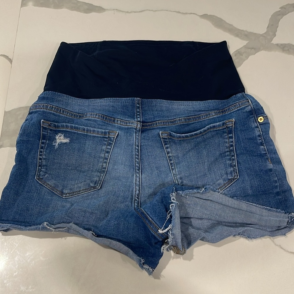 Maternity Denim Shorts - Picture 2 of 5